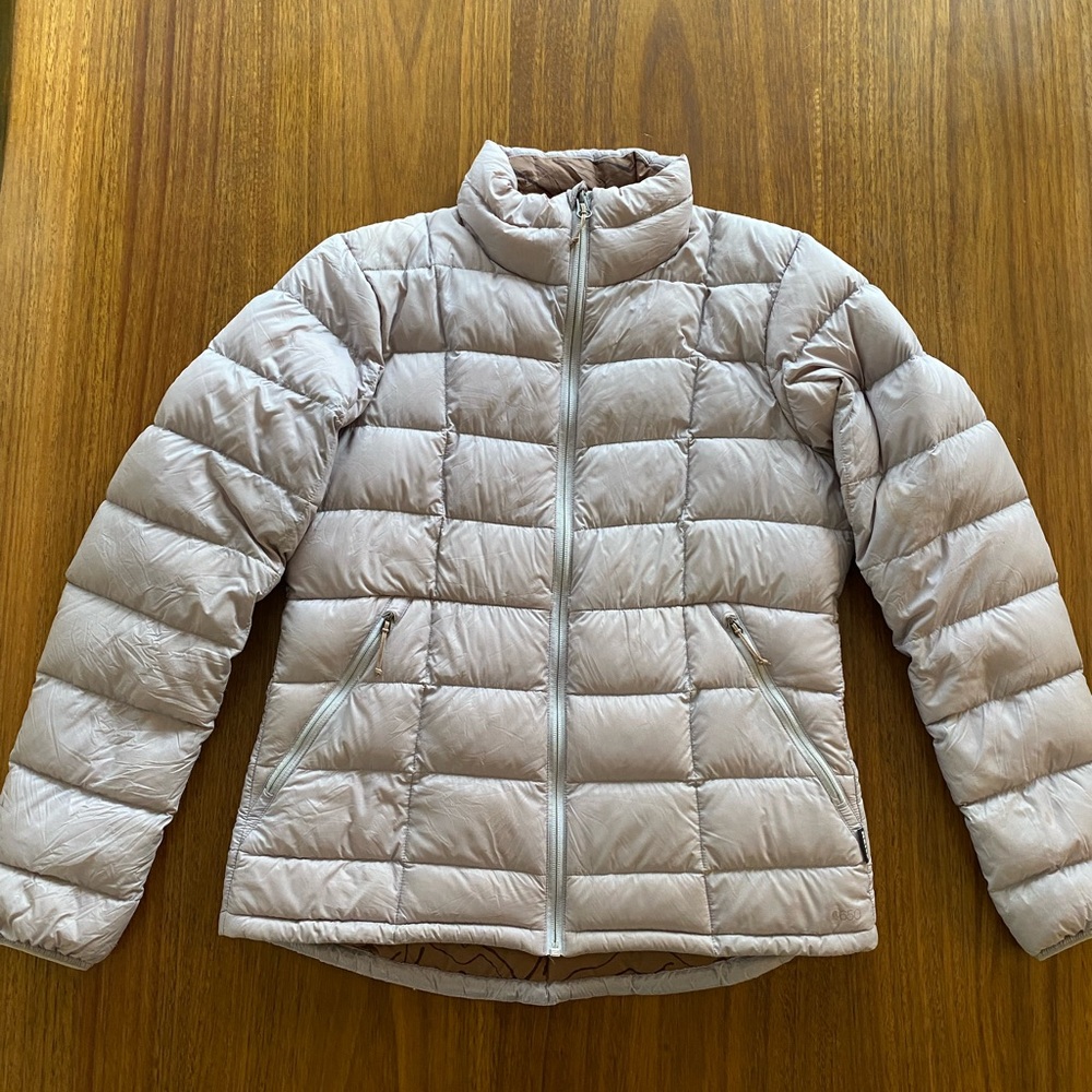 REI 650 Down Jacket Women’s size medium lilac lavendar coat full zip